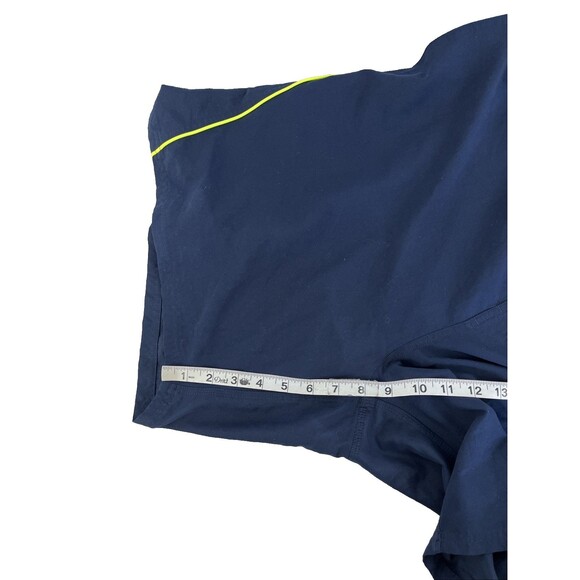 Mens Nike Board Shorts Swim Trunks Sz XXL Navy Blue Neon Yellow - Picture 7 of 8